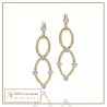 Orecchini Intrecci fiori oro 18kt